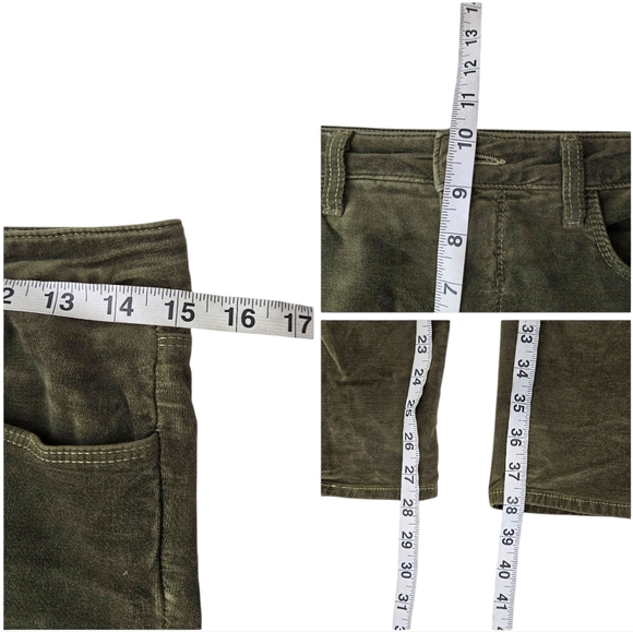 L’agence Marguerite Velvet Cropped Ivy Green High Rise Skinny Pants - Picture 12 of 13